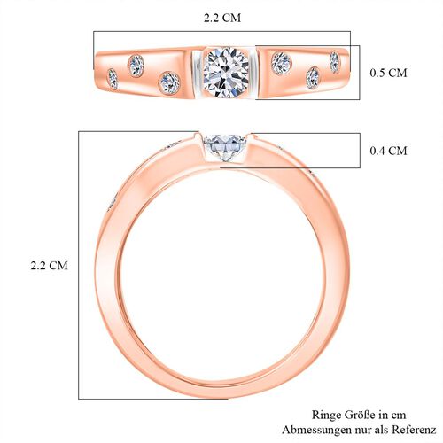 LUXURIANT SGL zertifizierter SI-GH Labor Diamant zweifarbiger Ring - 0,50 ct. image number 6
