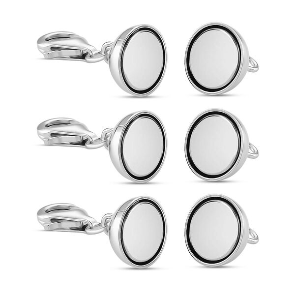 3er Set - Magnetverschluss mit Karabinerverschluss, 925 Silber - 3 Gramm image number 4