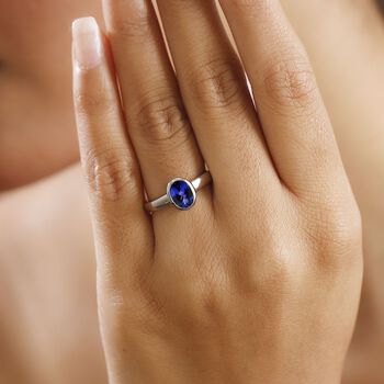 RHAPSODY AAAA Tansanit Ring in 950 Platin - 1,47 ct.