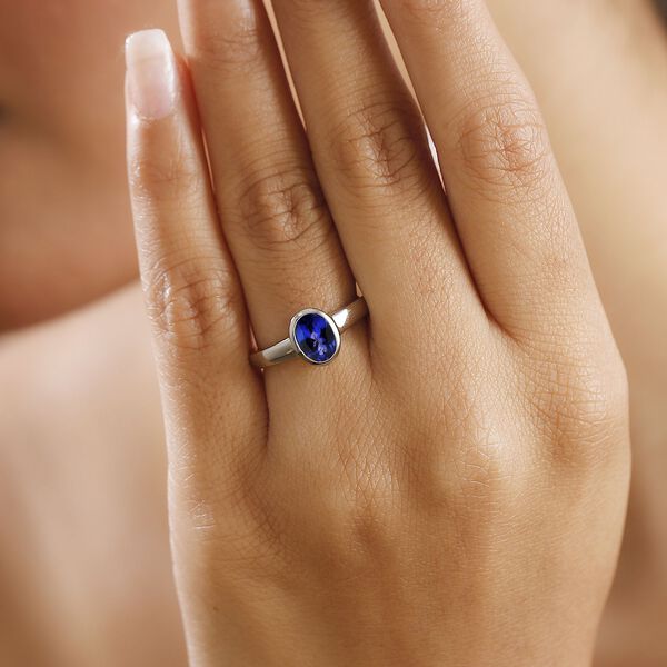 RHAPSODY AAAA Tansanit Ring in 950 Platin - 1,47 ct. image number 3