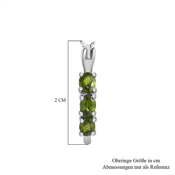 Nat&uuml;rliche Chromdiopsid-Ohrringe - 1,11 ct. image number 5