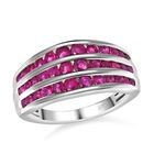 Premium thailändischer Rubin-Ring, 925 Silber platiniert  ca. 1,97 ct image number 3