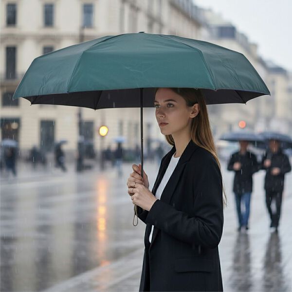 Sturmfester Poket-Regenschirm mit UV-Schutz  58 cm, Creme