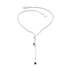 Roter Granat Halskette ca. 45 cm 925 Silber ca. 5,48 ct.