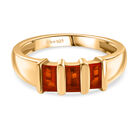 D Joy AAA Blaze Feuer Opal Ring 925 Silber 750 Gelb Vergoldet (Größe 18.00) (10-15 Werktage Lieferzeit) ca. 0.59 ct