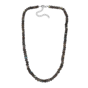 AAA Labradorit Halskette, 45+5 cm - 180 ct.