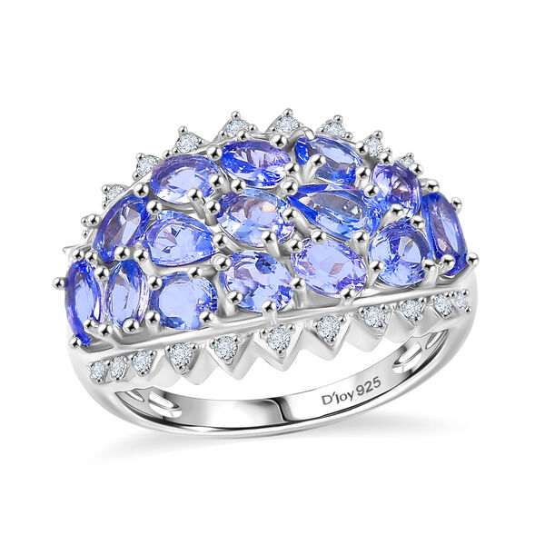 D'Joy Tansanit und Zirkon Ring und Anh&auml;nger mit 50cm Kette image number 10