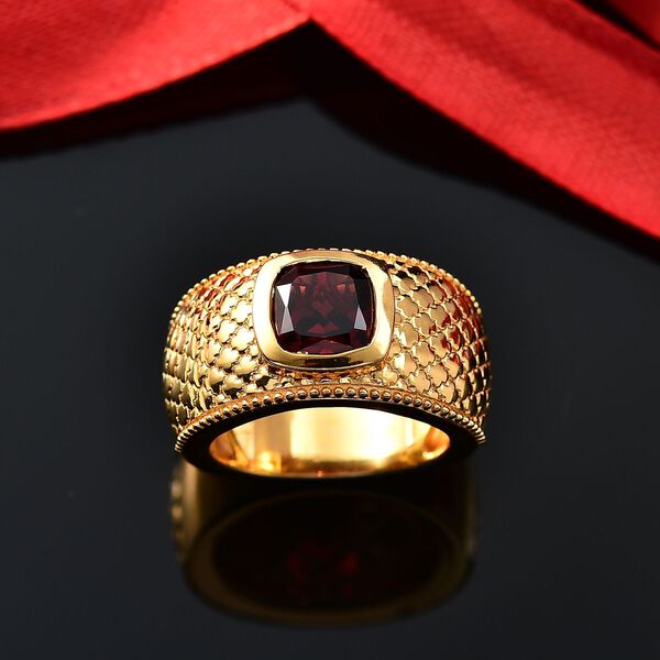 Roter Granat Ring in Goldton - 2,67 ct. image number 2