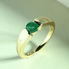 AAA Kagem sambischer Smaragd-Solitär-Ring in Gold image number 1