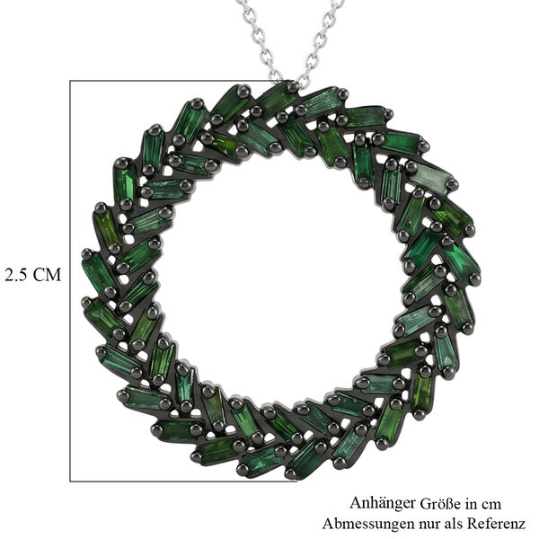 D'Joy Gr&uuml;ner Diamant Schmuckset ca. 50 cm 925 Silber Rhodiniert (10-15 Werktage Lieferzeit) ca. 1.00 ct image number 5