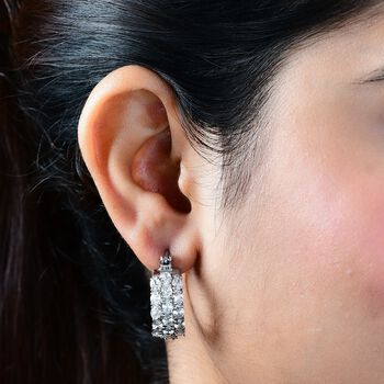 Wei&szlig;er Zirkonia Ohrringe  Edelstahl