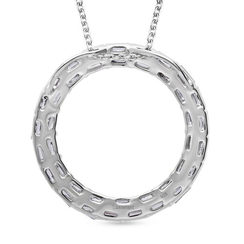 LUXURIANT DIAMOND- SGL zertifizierter SI-GH Labor Diamant Anhänger mit 50cm Kette, 925 Silber rhodiniert - 2 ct. image number 4
