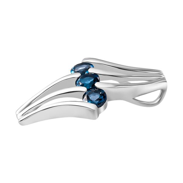 London Blautopas Anhänger - 0,98 ct. image number 3