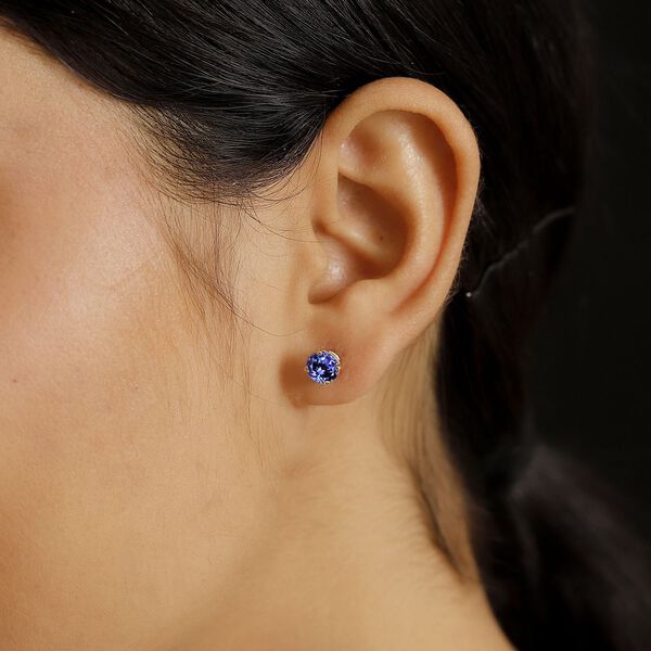 AAA Tansanit Ohrringe in 585 Gold - 2,19 ct. image number 3