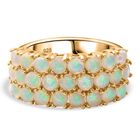 AAA Natürlicher, äthiopischer Welo Opal Ring 925 Silber Gelbgold Vermeil (Größe 16.00) ca. 2,02 ct