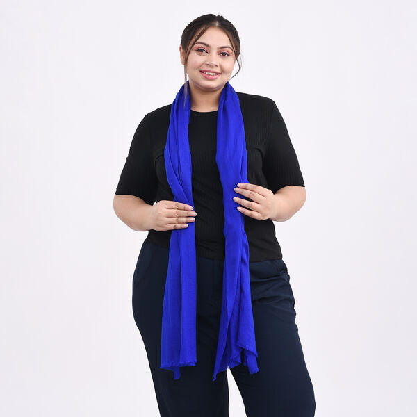 Cashmere Wool Scarf Blau image number 5