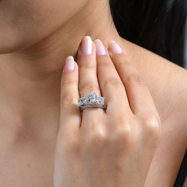 Moissanit Ring - 4,68 ct. image number 9