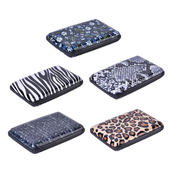 5er Set - RFID geschützte Aluminium-Kartenhüllen, einfarbig image number 9