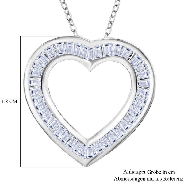 LUXURIANT SI-GH Labor Diamant Anh&auml;nger mit 50cm Kette, 925 Silber rhodiniert - 0,50 ct. image number 6