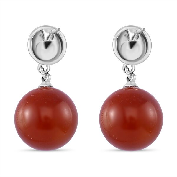 Rote Achat-Ohrringe - 56 ct. image number 5