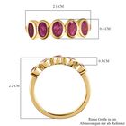 Afrikanischer Rubin (Fissure gefüllt) Ring, 925 Silber vergoldet (Größe 17.00) ca. 1.83 ct image number 6