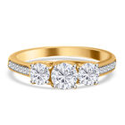 New York Kollektion -Weißer Diamant I1-I2 G-H, Ring, 585 Gelbgold (Größe 17.00) ca. 1.15 ct
