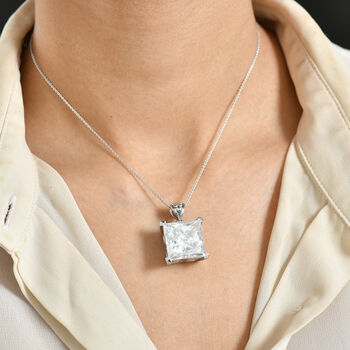 D'Joy Carr&eacute;-Moissanit Anh&auml;nger mit 50cm Kette - 30 ct.