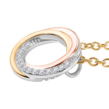 Moissanit Anh&auml;nger mit 50cm Kette - 0,17 ct.