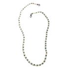 Nat&uuml;rliche, &auml;thiopische Opal und Kagem sambische Smaragd-Halskette, ca. 50 cm, 925 Silber ca. 42.00 ct