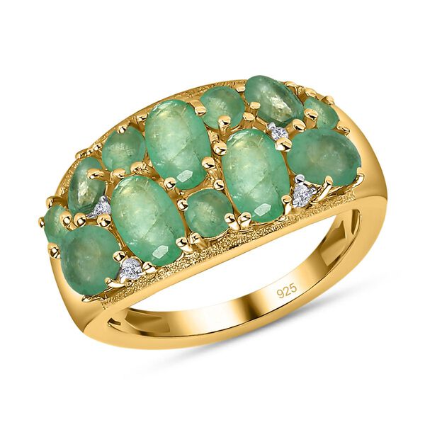 Kagem sambischer Smaragd Cluster Ring- 2,76 ct. image number 4