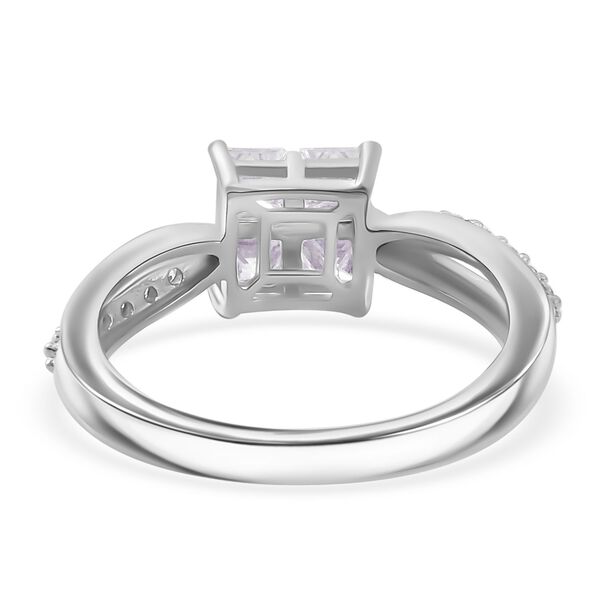 Moissanit Ring 925 Silber rhodiniert (Größe 20.00) ca. 0,82 ct image number 6