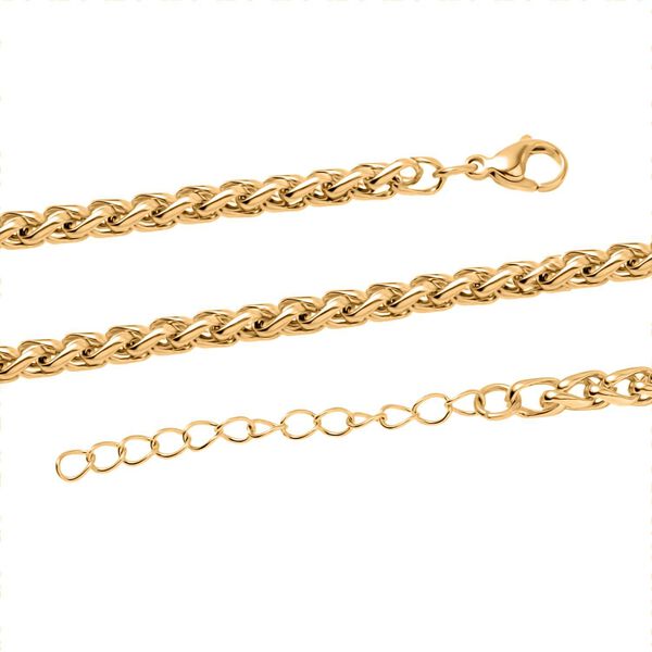 Byzantinische 50+5cm Halskette in Goldton image number 5