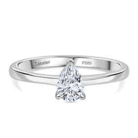 LUXURIANT DIAMOND - Lab Grown Diamant Ring 950 Platin (Größe 18.00) ca. 0.50 ct