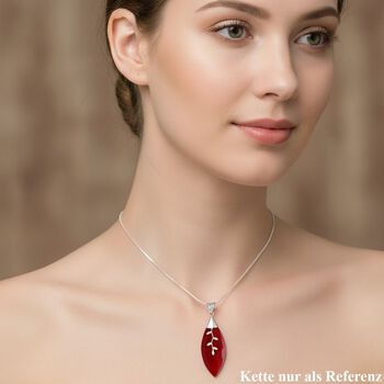 Koralle Anh&auml;nger 925 Silber ca.