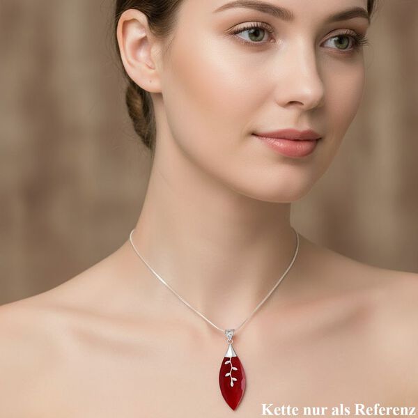 Koralle Anh&auml;nger 925 Silber ca. image number 2