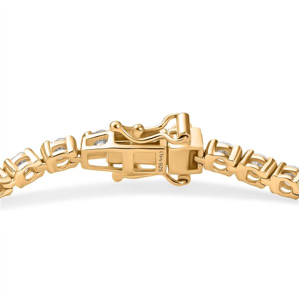 D joy Moissanit Armband ca. 20 cm 925 Silber 750 Gelbgold Vermeil ca. 5,46 ct. image number 3
