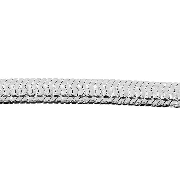 Fischgräten-Armband 19cm in rhodiniertem 925 Silber image number 3
