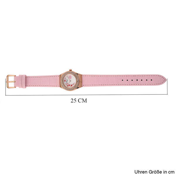 GENOA - J Francis gefertigt mit SWAROVSKI Wei&szlig;er Swarovski Kristall Uhren 23 cm Reine Legierung IP Rosa Plattierung image number 7