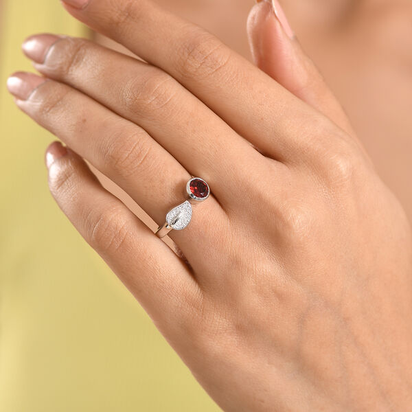 EverTrue roter Granat Ring - 1 ct. image number 3