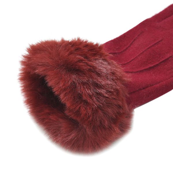 Kaschmirhandschuhe mit Touchscreen-Kompabilität, Rot image number 3