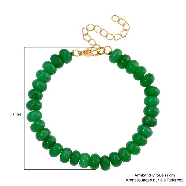 Grüne Quarzit  17+5cm Armband - 80 ct. image number 6