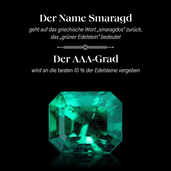 AAA Kagem sambischer Smaragd und Diamant-Ring in 585 Gold - 1,34 ct. image number 3