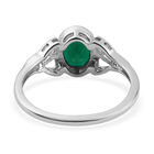 Grüner Onyx Ring 925 Silber platiniert  ca. 0,81 ct image number 5