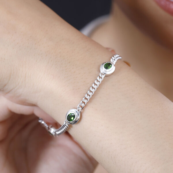 Natürliches Chromdiopsid-Armband, 19 cm - 2,97 ct. image number 3