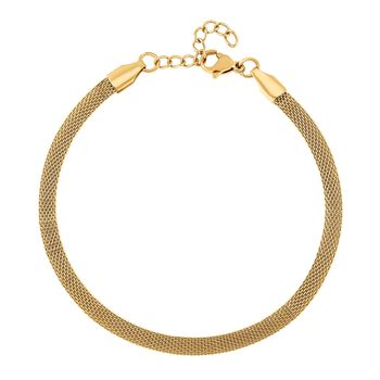 Garibaldi Armband, ca. 19 cm, Edelstahl IP-Gelbbeschichtung ca. 3,00g, goldfarben