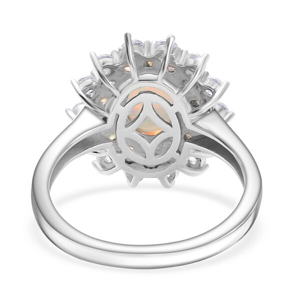 AA Nat&uuml;rlicher, &auml;thiopischer Welo Opal, Mehrfarbig Saphir Ring 925 Silber rhodiniert (Gr&ouml;&szlig;e 17.00) ca. 2,41 ct image number 6