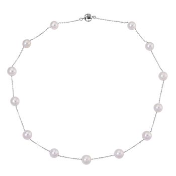 D'Joy AAA wei&szlig;e Edison Perle 50cm Halskette