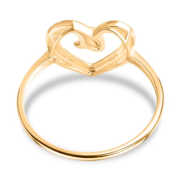 Royal Bali Kollektion - Schlangen Herz Ring in 375 Gold image number 4