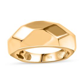 Ring mit Diamantschliff-Muster