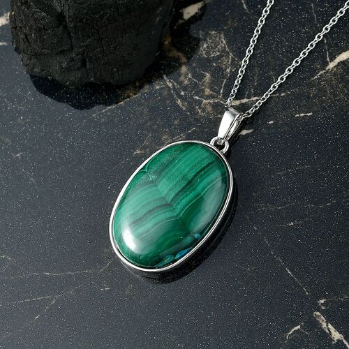 EverTrue Malachit Anhänger mit 50cm Kette - 29 ct. image number 1